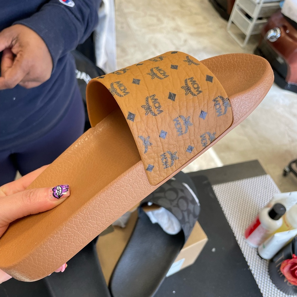 Brand new never worn mcm slides
